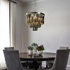 ALOADECOR Glam Dual-Use Crystal Chandelier 10-Light Contemporary Ceiling Fixture for Versatile Interior Lighting - 2 of 4