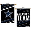 Briarwood Lane Dallas Cowboys Slogan House Flag NFL Licensed 28" - 2 of 2