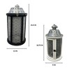 Essential Decor & Beyond 2pcs Set Black and White Wood and Metal Lanterns - 2 of 4
