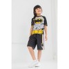 DC Comics Justice League Batman Little Boys Rash Guard and Swim Trunks Outfit Set Little Kid to Big Kid - 2 of 4