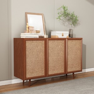 47'' Sideboard Buffet Cabinet, Coffee Bar Cabinet with Adjustable Shelves, Entryway Console Table, Kitchen Pantry Storage Cabinet for Living Room - 1 of 4
