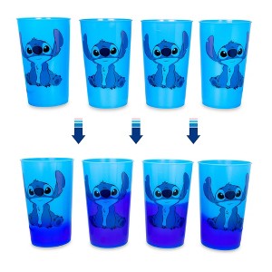 Silver Buffalo Disney Lilo & Stitch Color-Changing Plastic Cups | Set of 4 - 1 of 4