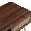 Kumasinova 41.34"/55.12" Rattan Coffee Table with Storage,Side Table with 1/2 Sliding Doors,Sleek End Table for Living Room,Office - 4 of 4