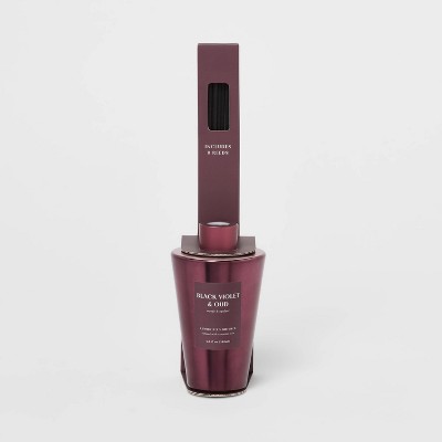 6oz Purple Metallic Reed Diffuser Black Violet and Oud - Threshold™