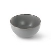 Gibson Home Rockaway 16 Piece Gold Rimmed Dinnerware Set in Grey - 4 of 4
