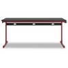 Signature Design by Ashley Lynxtyn Home Office Desk with Mousepad Surface Cover, Red - 2 of 4