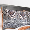 Medina Reversible Cotton Sham Standard 20"" x 26"" Saffron by Greenland Home Fashion - 2 of 4