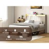 Vynxaria White Twin Size Daybed with Drawers and Shelves - 2 of 4