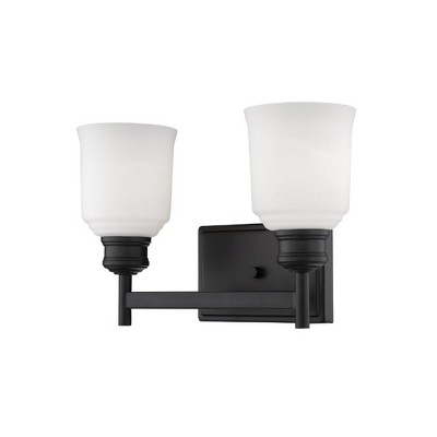 Millennium Lighting Burbank 2 - Light Vanity in  Matte Black
