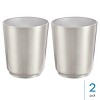 iDesign Stainless Steel Round Bathroom Trash Can - Set of 2 - Brushed - 2 of 4