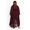 Women's Plus Size Julissa Print Maxi Dress - berry | CITY CHIC - image 2 of 4