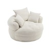 PAGED Modern Bean Bag Chair Giant Accent Chair with 3 Pillows, Single Sofa Sleeper Chair for Lounging, Reading, Gaming - 4 of 4
