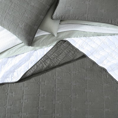 Sage Green Cotton Reversible Kids Daybed Set