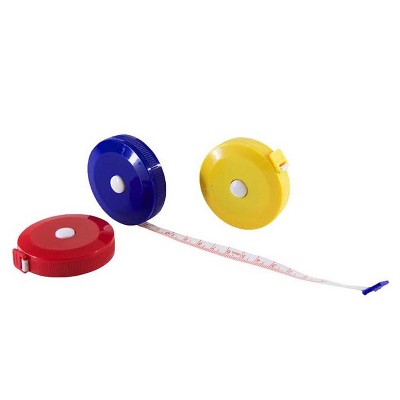 Assorted Color Retractable Cloth Tape Measure Pack