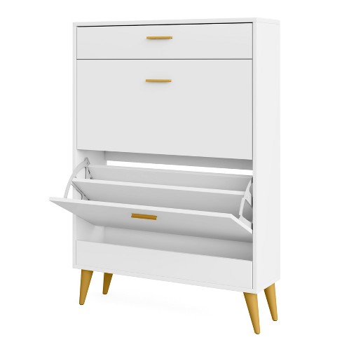 TribeSigns Tribesigns Shoe Cabinet with Flip Doors for Entryway, 2