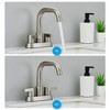 Two-Handle Widespread Bathroom Sink Faucet with 3-Hole Installation and 360� Swivel Spout - 3 of 4
