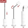 LunaLulinlk Folding Toilet Paper Holder Stand, Freestanding Toilet Roll Holder, Stainless Steel Paper Storage Holds 5 Paper Rolls - 3 of 4