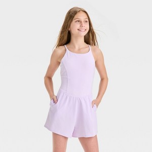 Girls' Knit Romper - All In Motion™ - 1 of 3