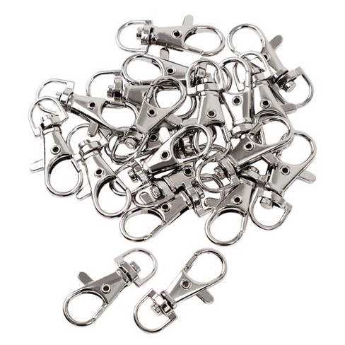  110pcs Metal Lobster Claw Clasp with Key Ring Keychain