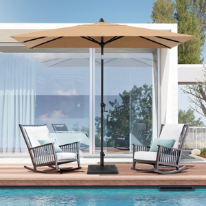 Crestlive Products 9 x 5 FT Patio Outdoor Umbrella  Rectangular Tilting Parasol Waterproof - 1 of 4