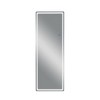 LED Aluminum Frameless Silver Full-Body Mirror with Round Corners - 3 of 4