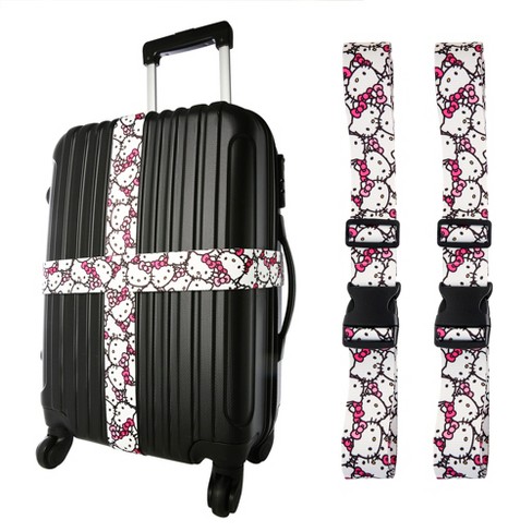 Red Adjustable Nylon Travelling Luggage Suitcase Strap Band Belt