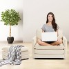 HYLEORY U-Shaped Sectional Sofa , Indoor Furniture Convertible Modular Corduroy Sectional Sofa Set with 2 Ottomans for Living Room - 3 of 4