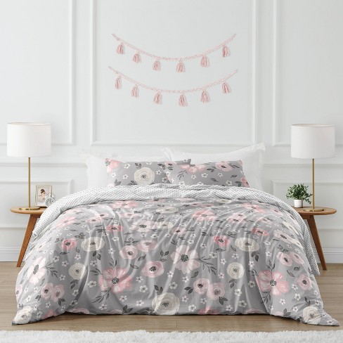 Floral Garden Cotton Kids' Comforter Set - Pillowfort™ : Target