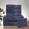 Luxury Cotton Heavyweight Solid Plush Towel Set by Blue Nile Mills - 2 of 4