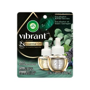 Air Wick Vibrant Scented Oil Twin Refill Eucalyptus & Wild Berries - 1.34 fl oz/2pk - 1 of 4