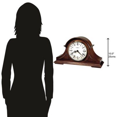 Windsor Cherry Traditional Quartz Mantel Clock with Roman Numerals
