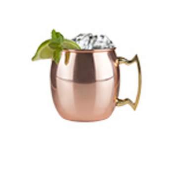 Hammered Copper Mugs Crafted in Java (Pair) - Moscow Mule Gleam
