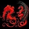Men's Design By Humans Phoenix vs Dragon By chriskar Tank Top - 2 of 4