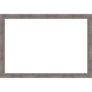 Amanti Art Pinstripe Plank Grey Narrow Framed Dry Erase Magnetic Board - 1 of 4