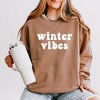 Simply Sage Market Women's Lightweight Garment Dyed Graphic Sweatshirt Retro Winter Vibes - 2 of 4