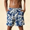 Men's Indigo Waves Floral Board Shorts - Cupshe - 4 of 4