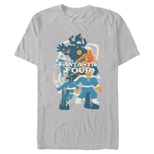 Mens The Fantastic Four: First Steps Villain and Heroes T Shirt - 1 of 4