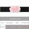 INSPIRE CHIC Women's Elastic Wide Double-Flower Stretch Corset Waist Belt 1 Pc - 4 of 4