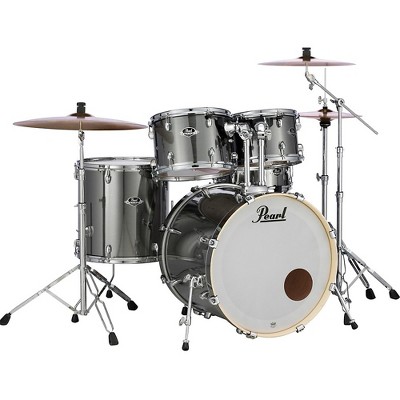 Pearl Export Standard 5-Piece Drum Set with Hardware Smokey Chrome