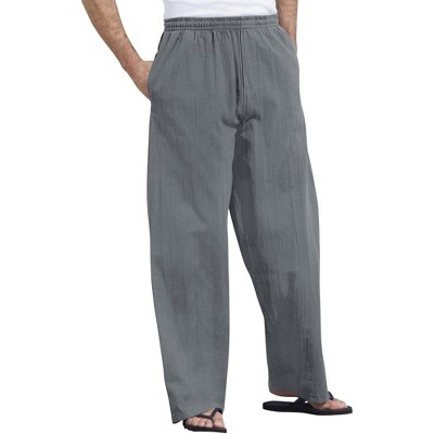 KingSize Men's Big & Tall Elastic Waist Gauze Cotton Pants