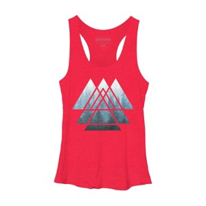 Women's Design By Humans Misty Forest Sacred Geometry By Maryedenoa Racerback Tank Top - 1 of 3