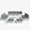 LayinSun 11-Piece Large Outdoor Modular L-Shaped Sectional Set with Coffee Table - 2 of 4