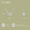 GILDED 1/2 CTTW Lab-Grown Diamond Solitaire Pendant, Sterling Silver, 18" Chain, Tarnish-Resistant, Ethical Jewelry, Gift-Ready for Women - 4 of 4
