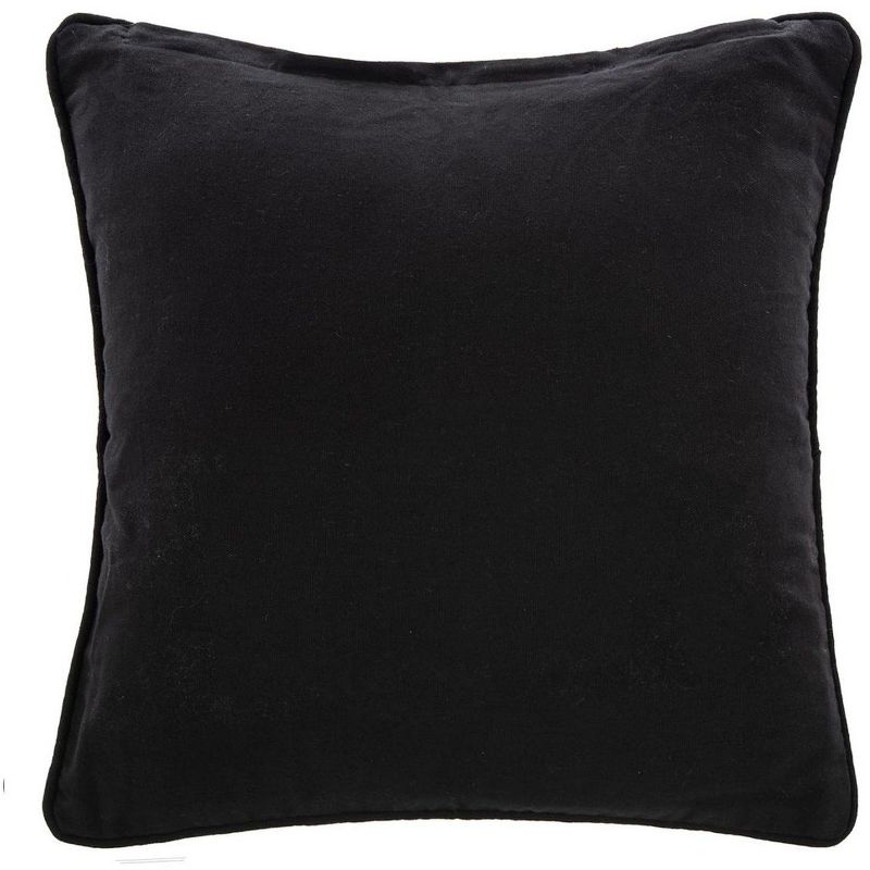 Midnight Pillow - Black/Ivory - 20" x 20" - Safavieh ., 4 of 5