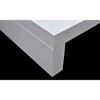 vidaXL Coffee Table High gloss white MDF, Tempered Glass Medium - 4 of 4