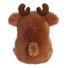 Aurora Small Brown Rolly Pet 5.5" Monty Moose Round Stuffed Animal - 4 of 4