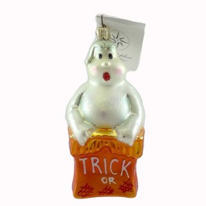 Christopher Radko 5.25 In Ghost Candy Ornament Ghost Halloween Tree Ornaments - 1 of 2