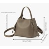 FATMOON Trendy Bucket Handbags - Women's Spring PU Leather Shoulder Crossbody Bag with Removable Strap - 3 of 4