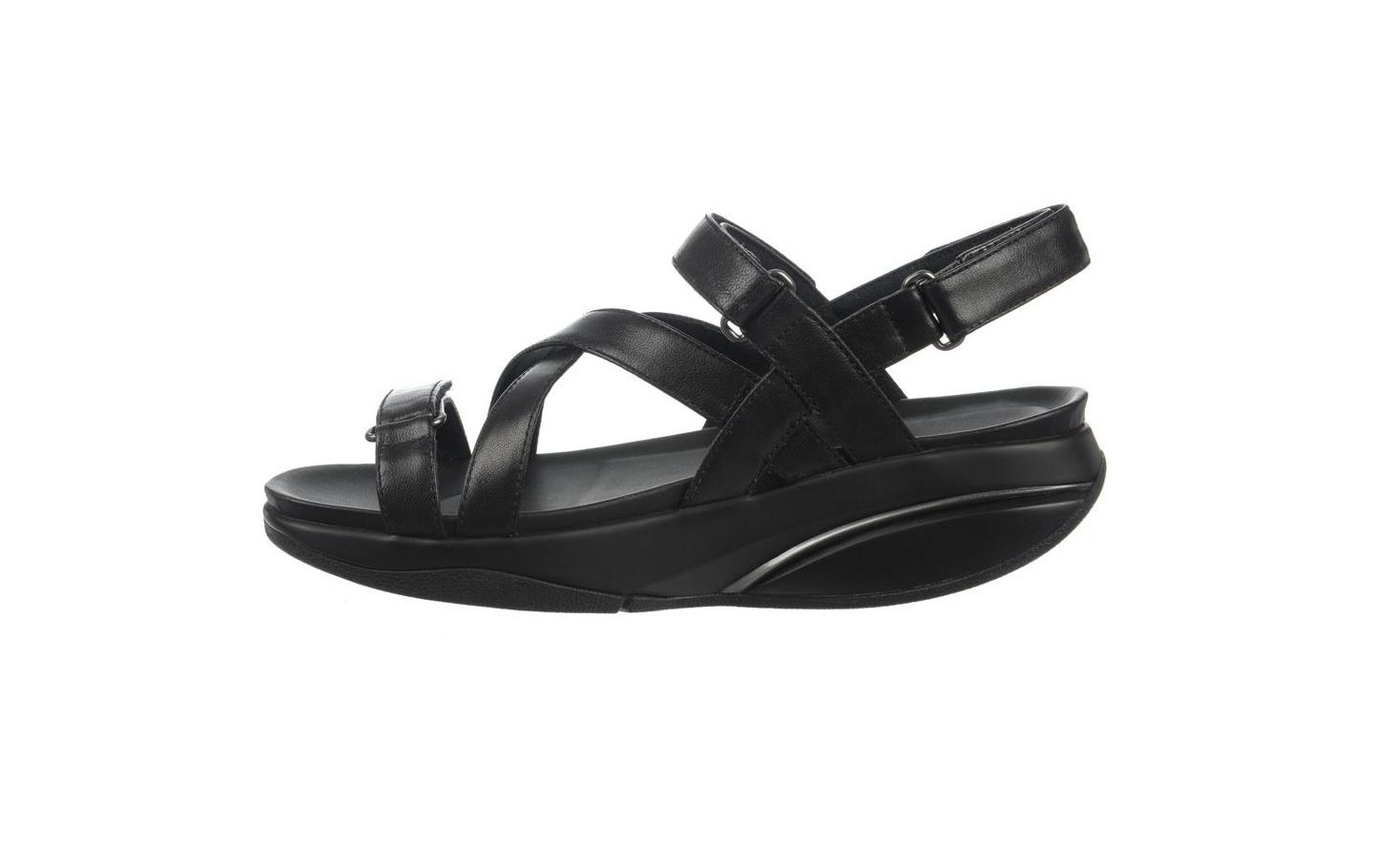 Женские сандалии MBT Kiburi Black Dress Sandals,7.5, цвет: Чёрный — фото 2