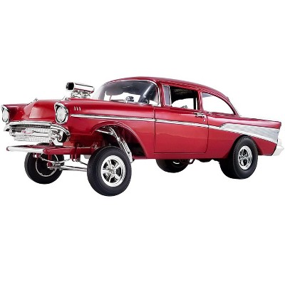 1957 Chevrolet Bel Air Gasser "Rat Fink Gasser" Red Met. Limited Edition to 1098 pieces Worldwide 1/18 Diecast Model Car by ACME